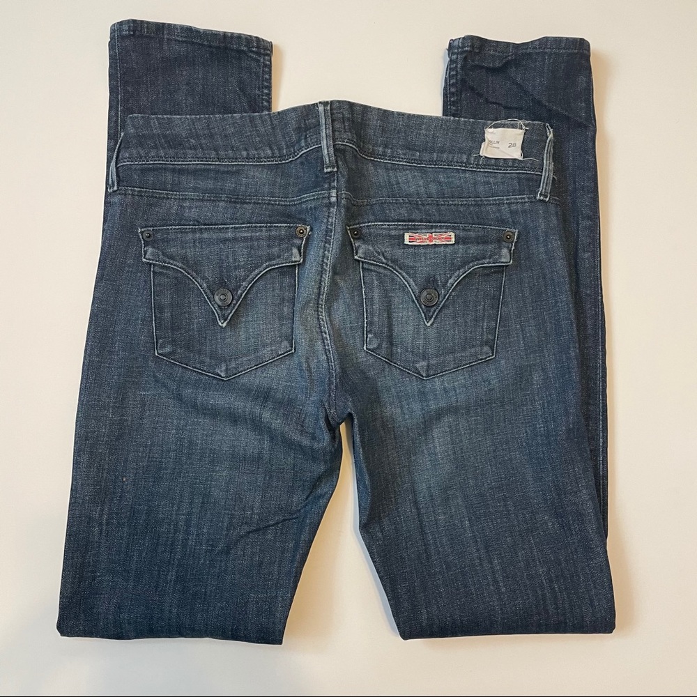 Hudson Skinny Mid Rise Collin Flap Jeans